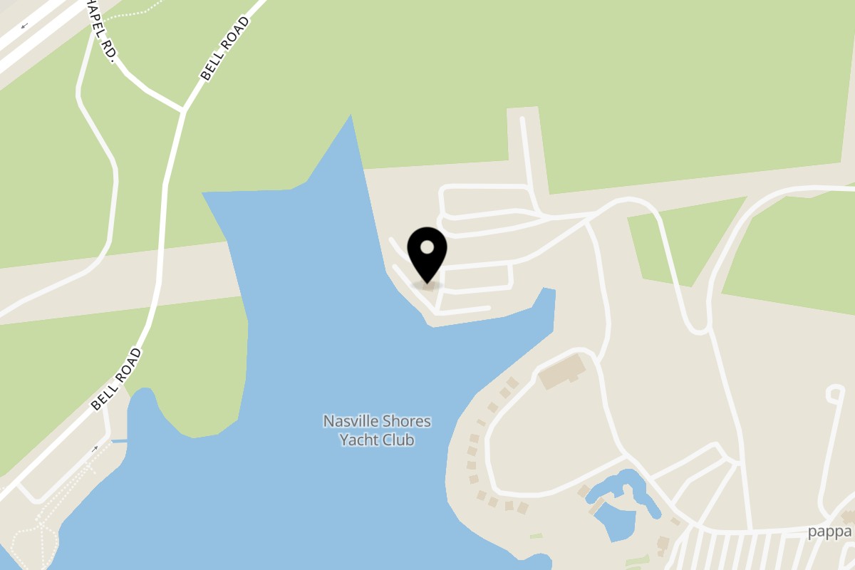 Map showing the location of Papa Turney's Old Fashion BBQ on 3979 Bell Rd in Hermitage